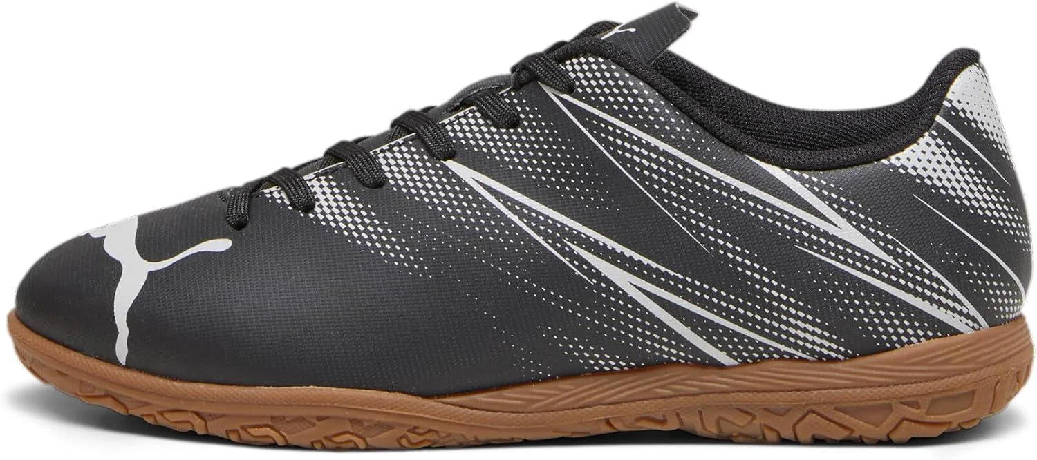 

Футбольные кроссовки Puma Attacanto для детей и подростков, для занятий в зале, черный/серебристый