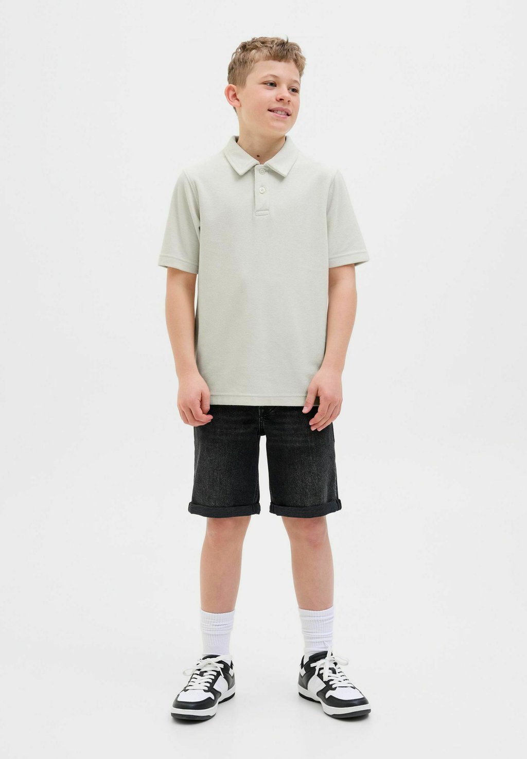 

Поло Jack & Jones Junior, слоновая кость