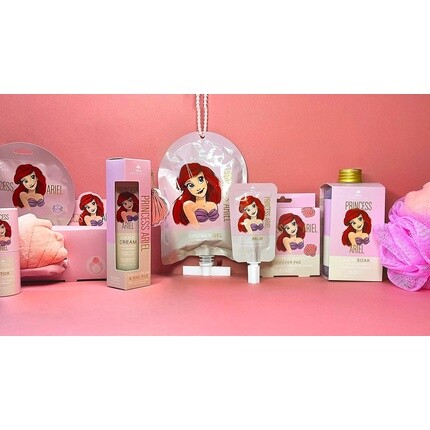 MAD BEAUTY Disney Pure Princess Ариэль Shell Design Пуф для тела из люфы Русалочка — фото 3