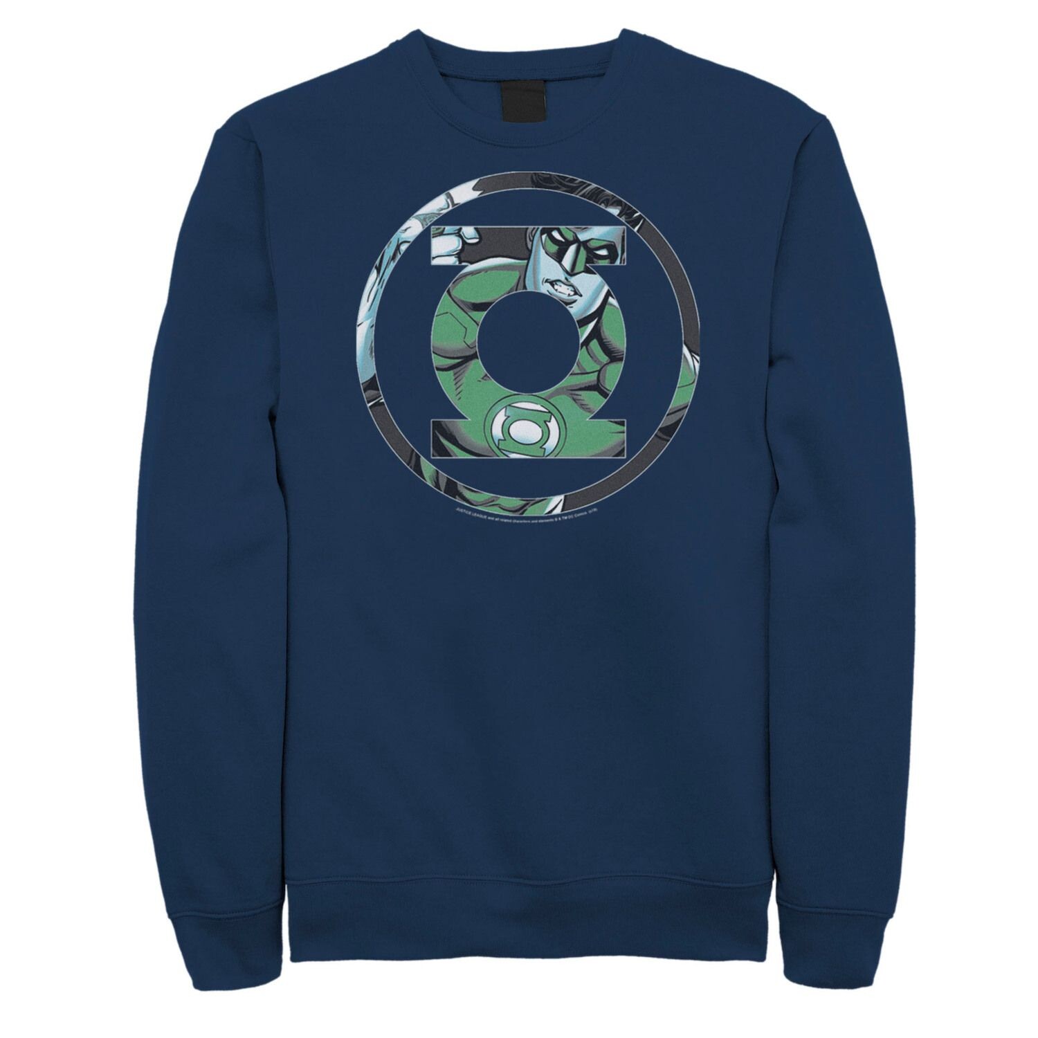 

Мужской свитшот с логотипом DC Comics Green Lantern Face, Blue Licensed Character, синий