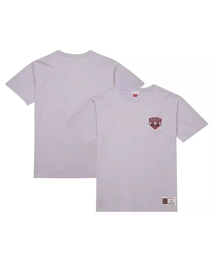 

Мужская фиолетовая футболка премиум-класса Orlando City SC 10th Anniversary с карманом Mitchell & Ness