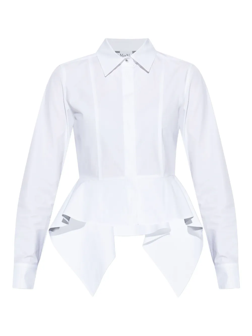 

Рубашка с баской MAX MARA, белый