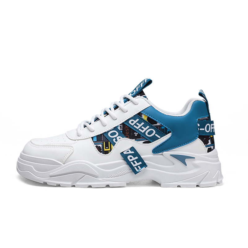 

Мужские повседневные туфли Low top EGCHI, белый/синий