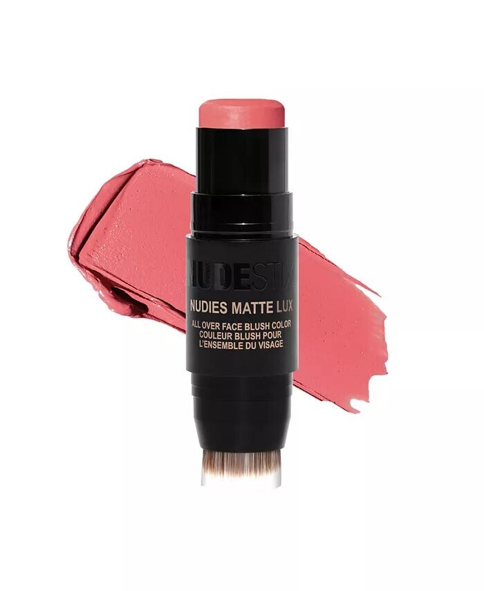 Румяна матовые Lux для всего лица Nudies Nudestix, цвет Juicy Melons (neutral watermelon coral) — фото 4