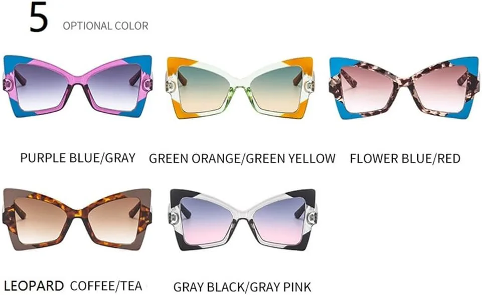 

Солнцезащитные очки UV400 с двухцветной градиентной оправой «кошачий глаз» для женщин и мужчин, для бега и занятий спортом на открытом воздухе UYPTK, Orange