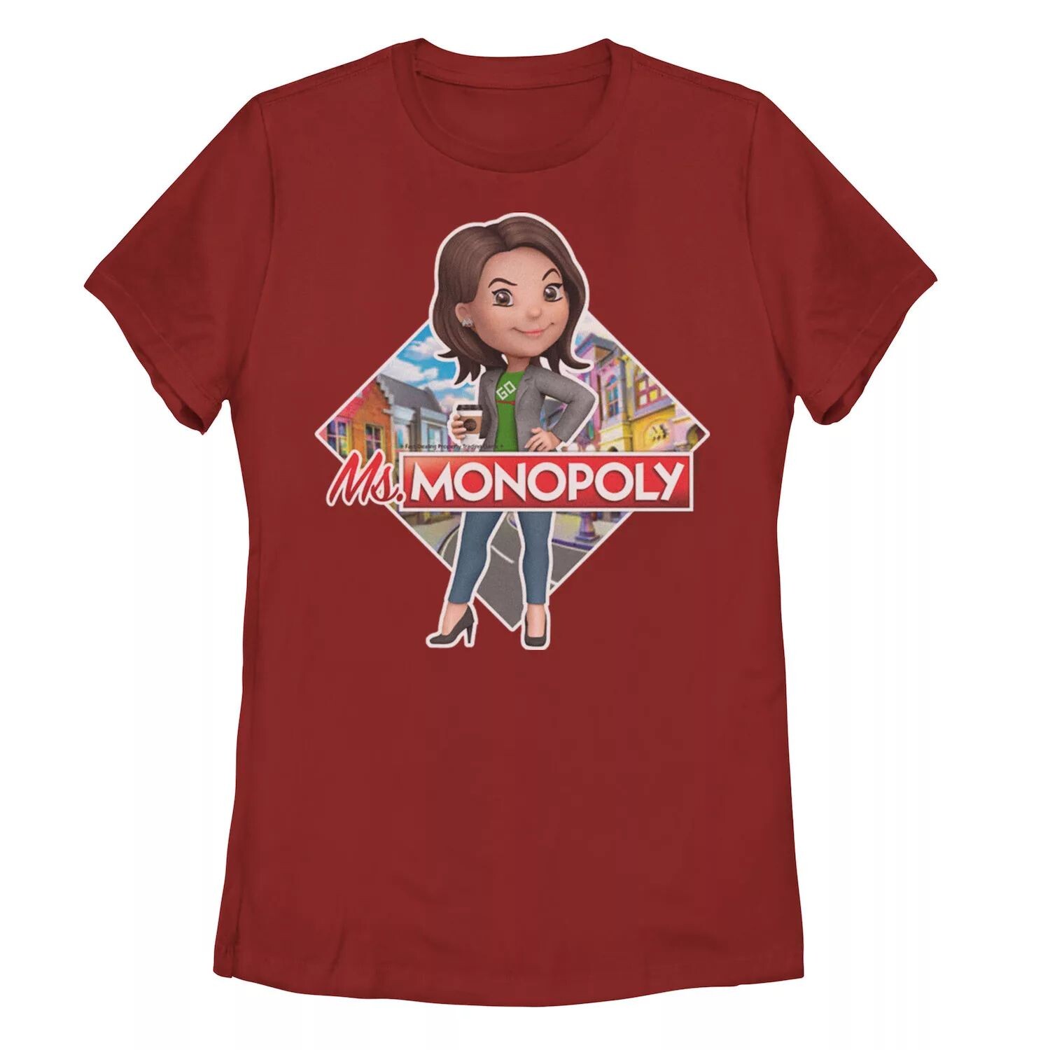 

Футболка с логотипом для юниоров Ms. Monopoly Licensed Character
