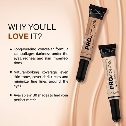 Косметика Pro Conceal HD Консилер Medium Bisque 8 г L.A. Girl — фото 2