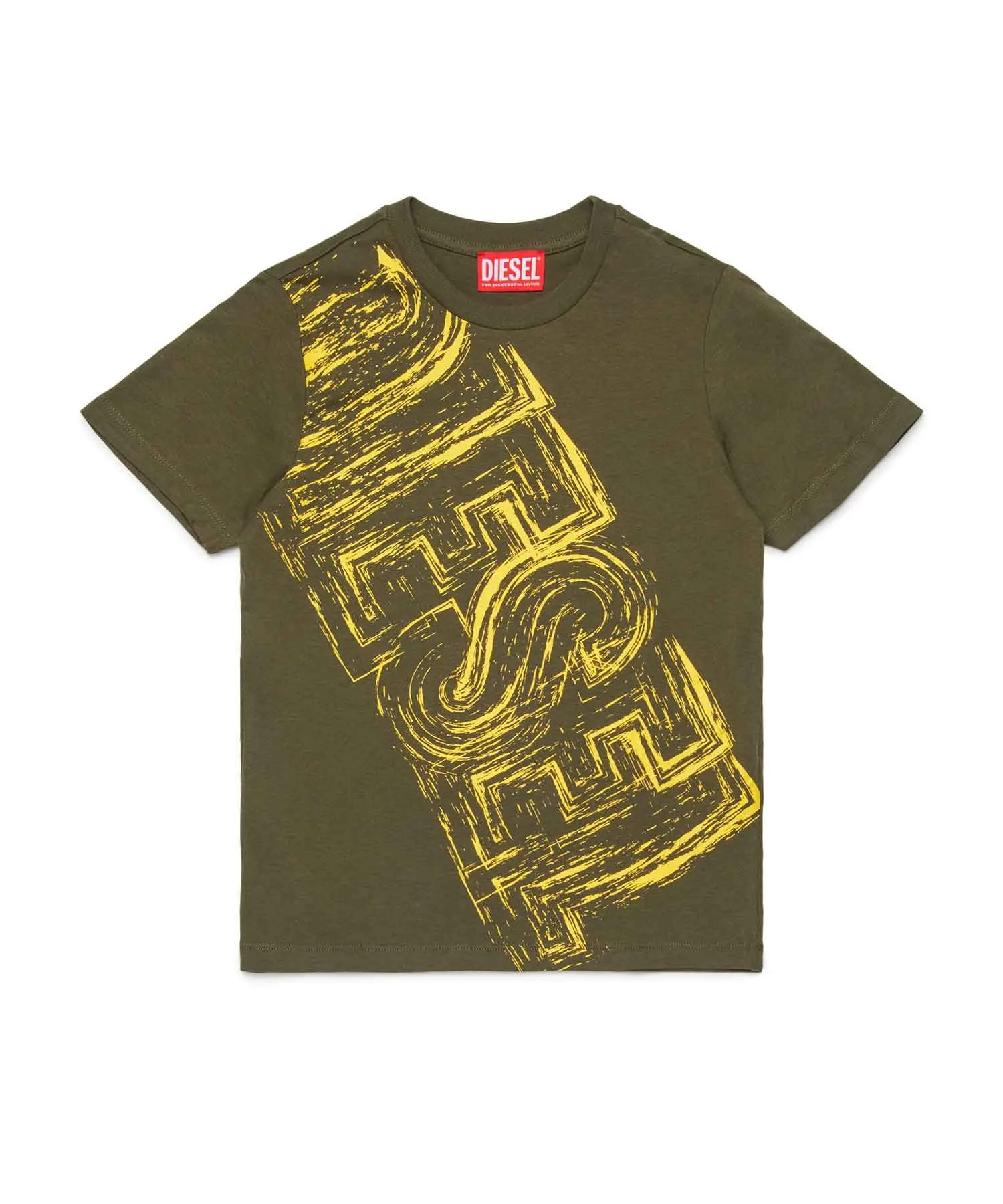 Детская футболка DIESEL KIDS с коротким рукавом и логотипом