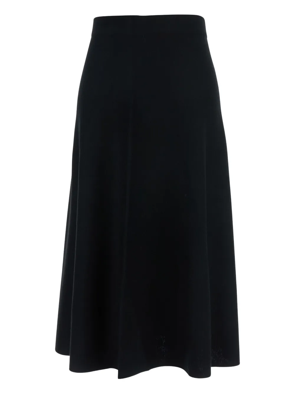 

Трикотажная расклешенная юбка А-силуэта ALLUDE, черный
