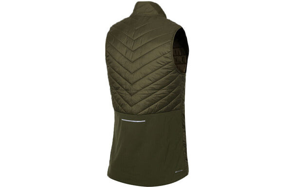 Жилет мужской спортивный хлопковый жилет Militarygreen Army Green Nike, зеленый — фото 2