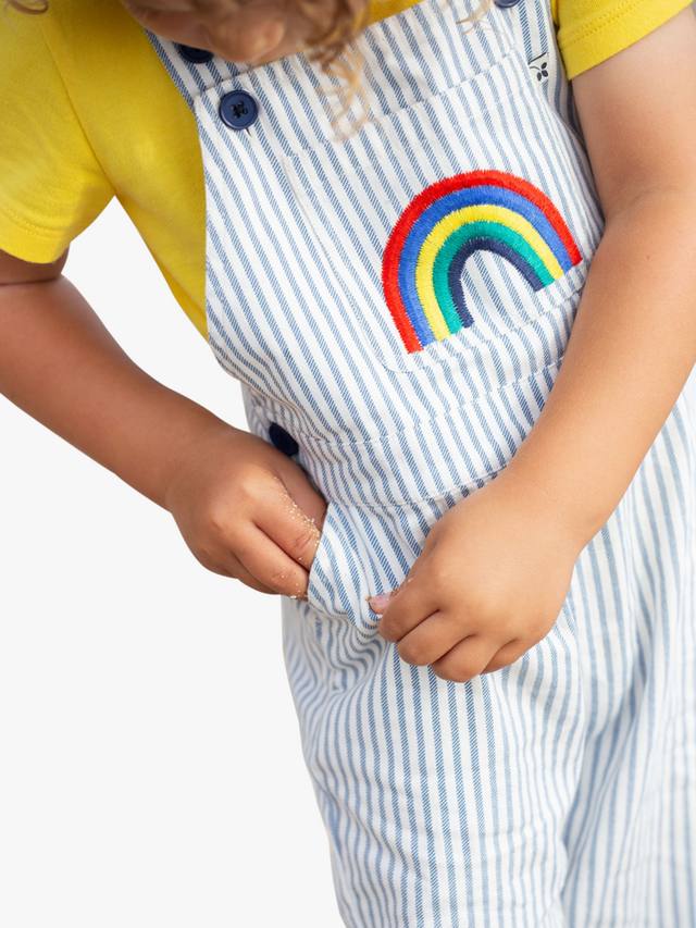 Комбинезон из органического хлопка baby hugh Frugi, синий — фото 4