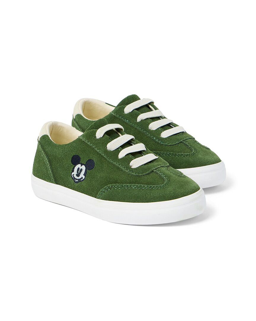 

Замшевые кроссовки Janie and Jack Disney с Микки Маусом, зеленый