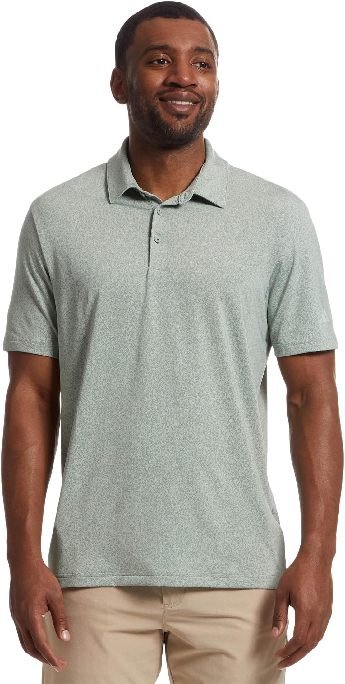 

Футболка adidas Golf Ultimate365 Mini Bunker Golf Polo Shirt, цвет Silver Green S23