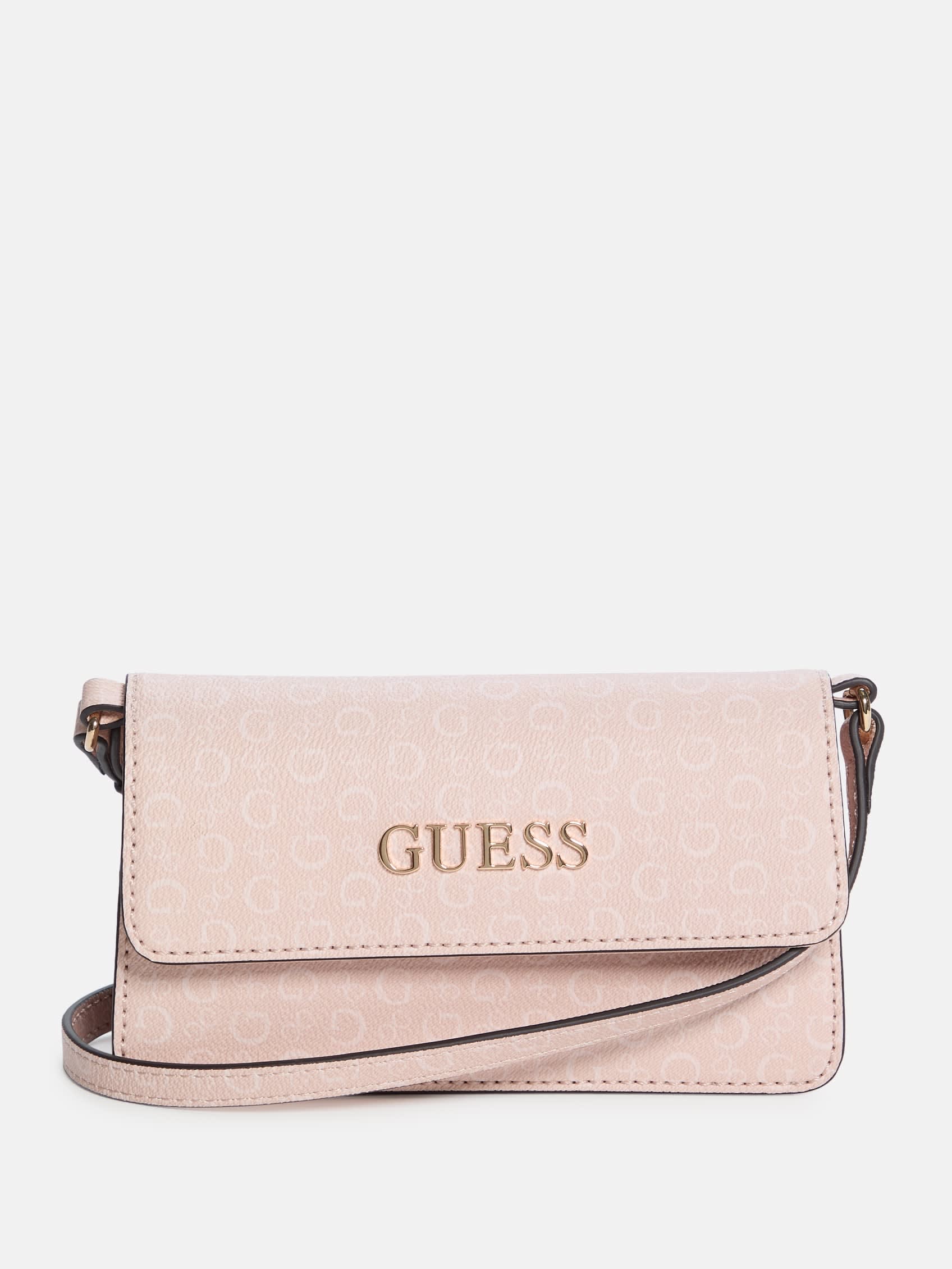 

Мини-сумка через плечо с логотипом Eldoria Guess Factory, нежно-розовый