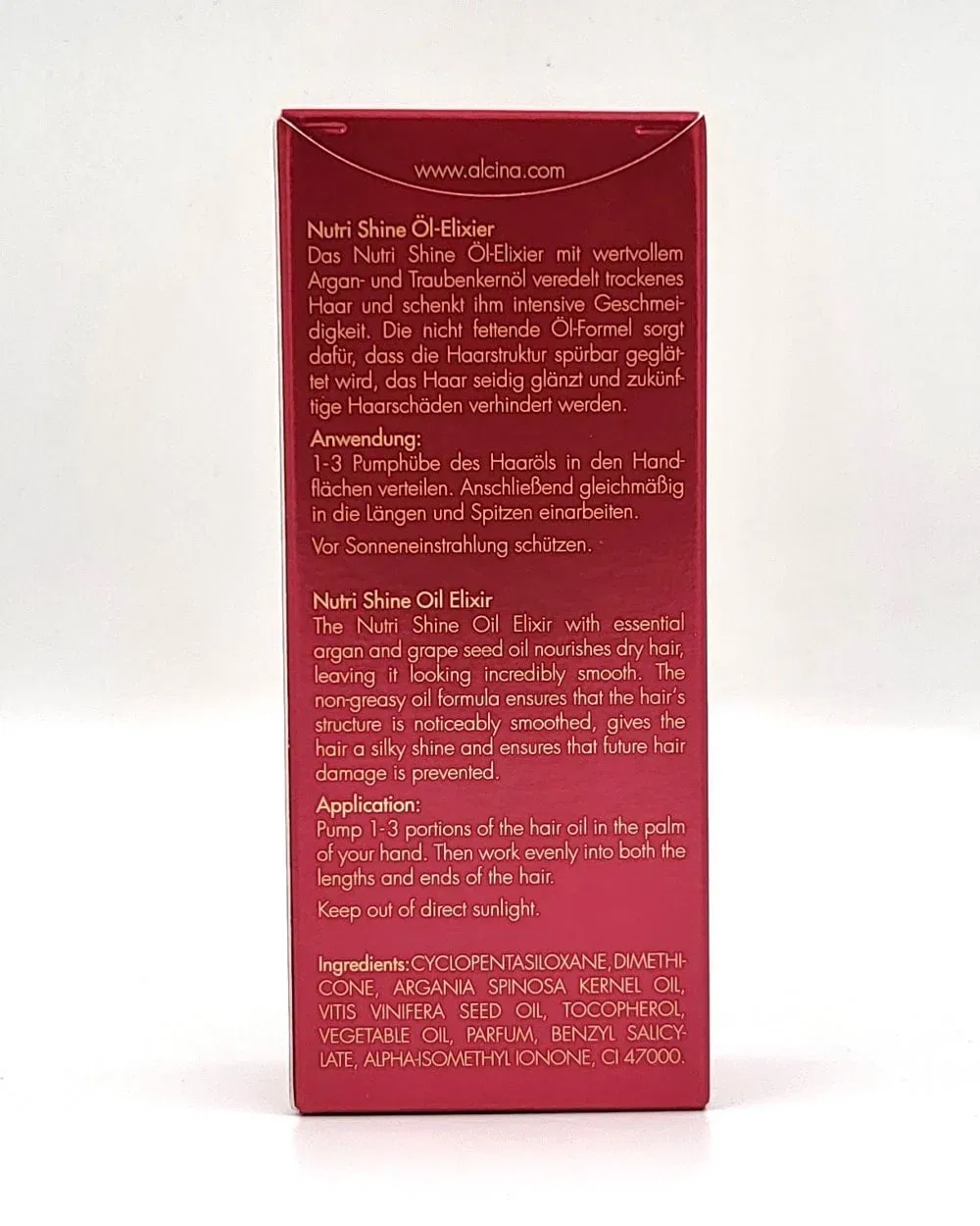 Масло-эликсир для волос Nutri Shine ALCINA — фото 2
