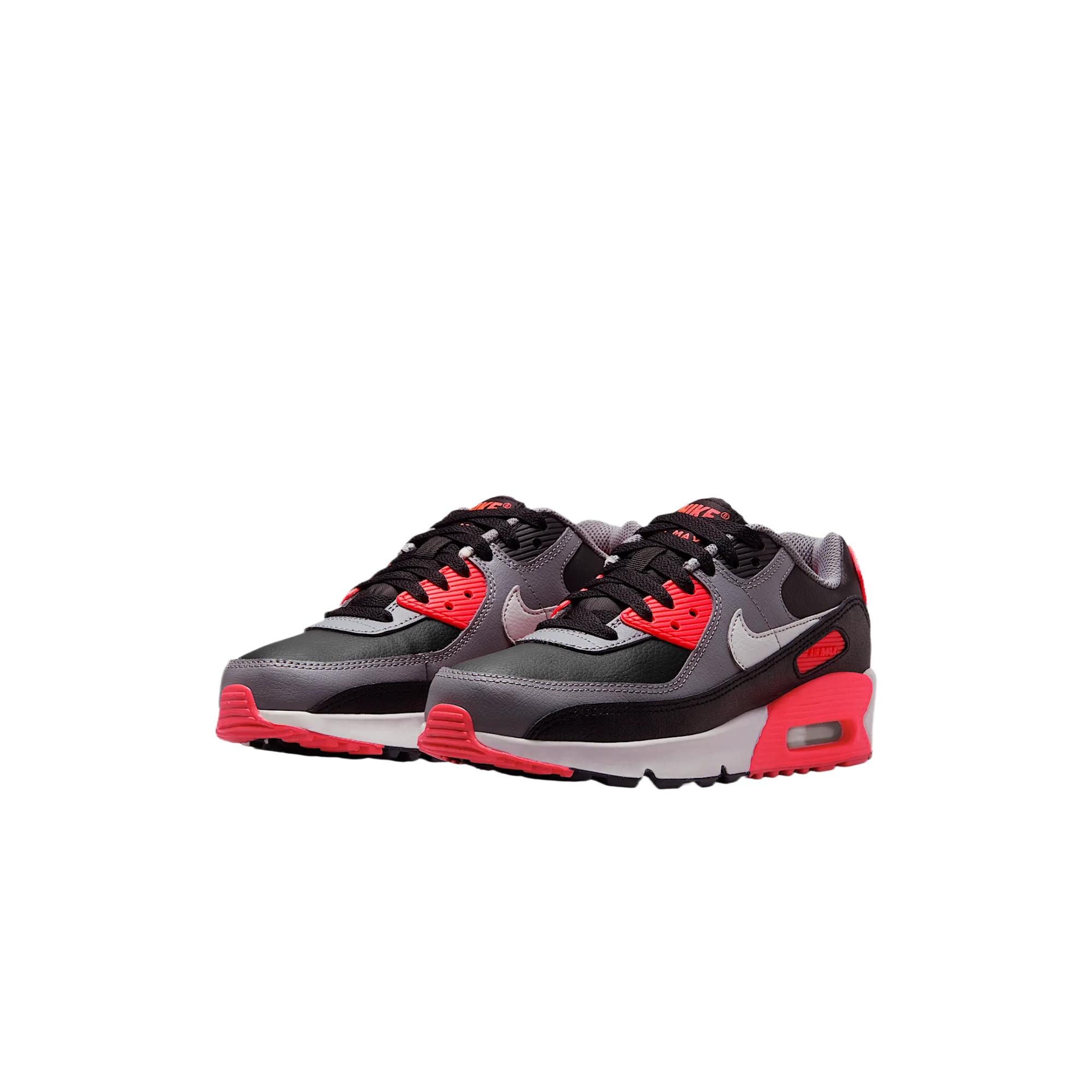 Nike Кроссовки для бега Air Max 90 Kids' Black/Cool Gray/Bright Deep Red/Photon Gray Kids' — фото 3