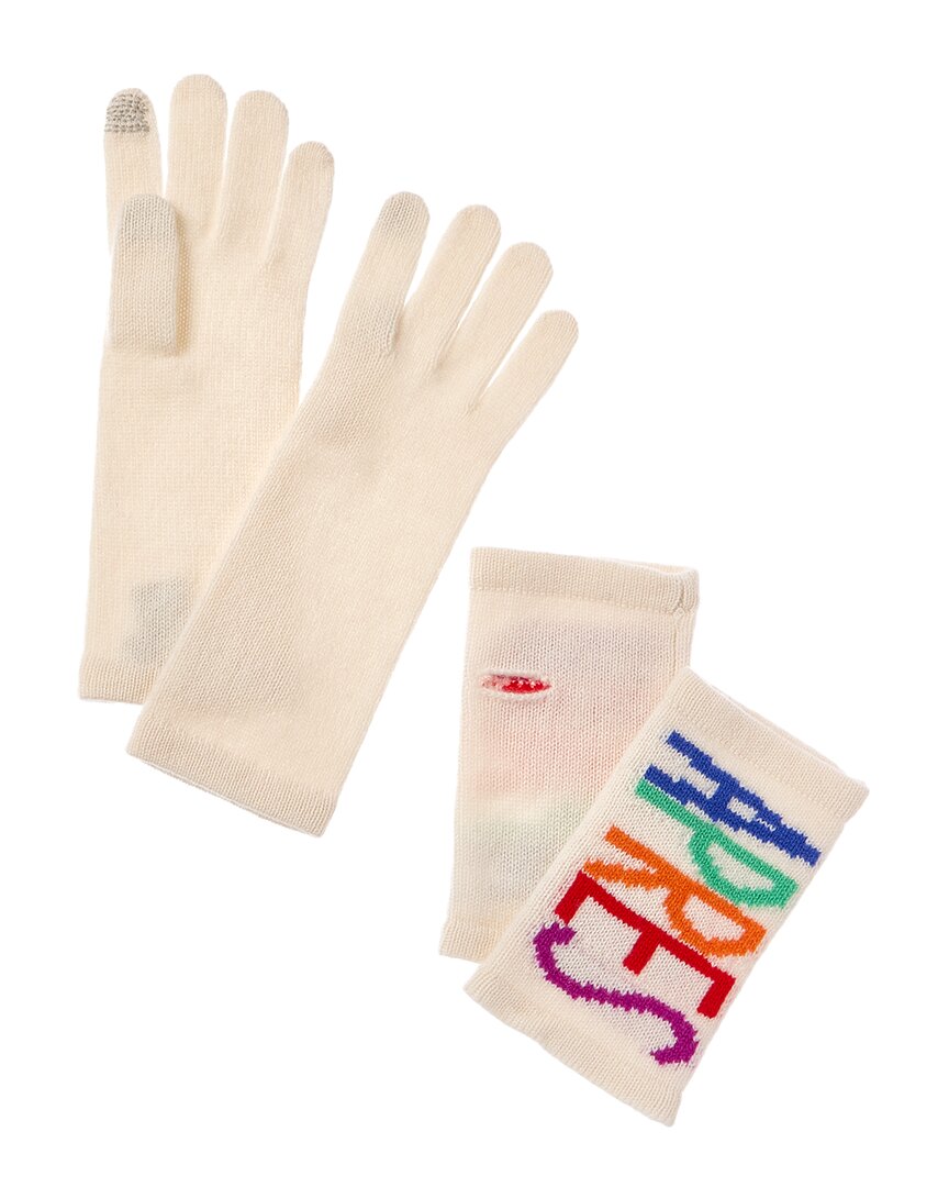

Перчатки Hannah Rose Apres Intarsia 3-в-1 из кашемира