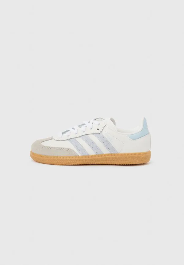 Коричневые кроссовки унисекс «самба» Adidas Originals, White/Crystal Sky/Clear Granite