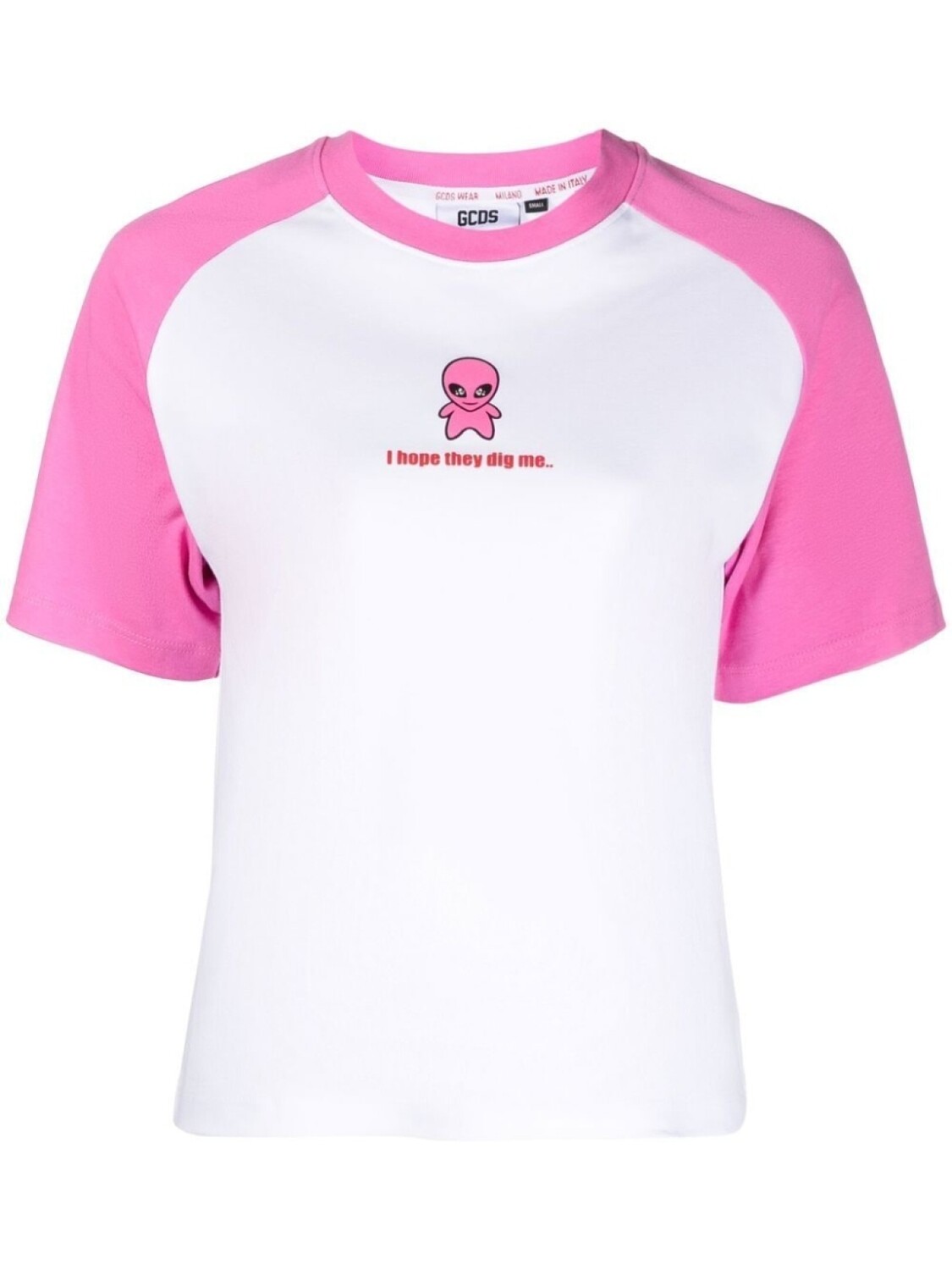 

Gcds raglan-sleeved T-shirt, белый