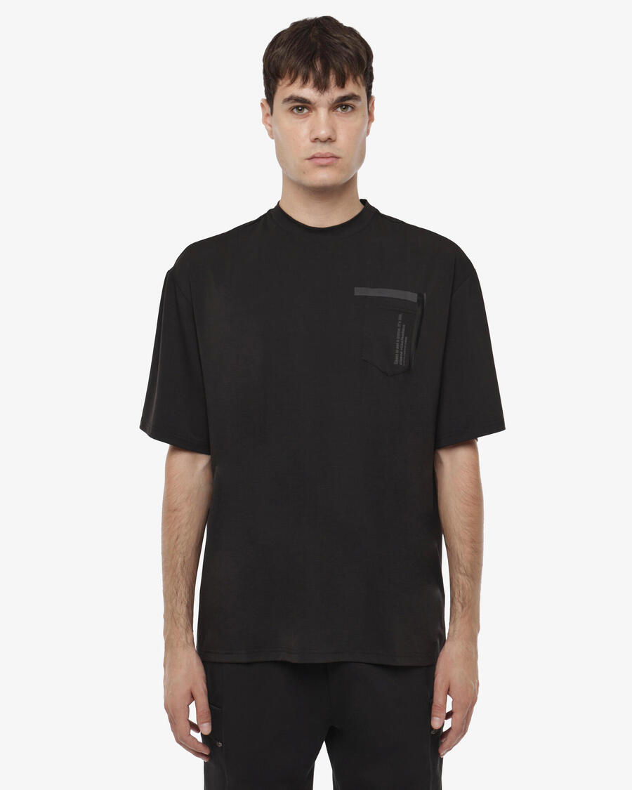 

JAKED Мужская черная синтетическая футболка для фитнеса