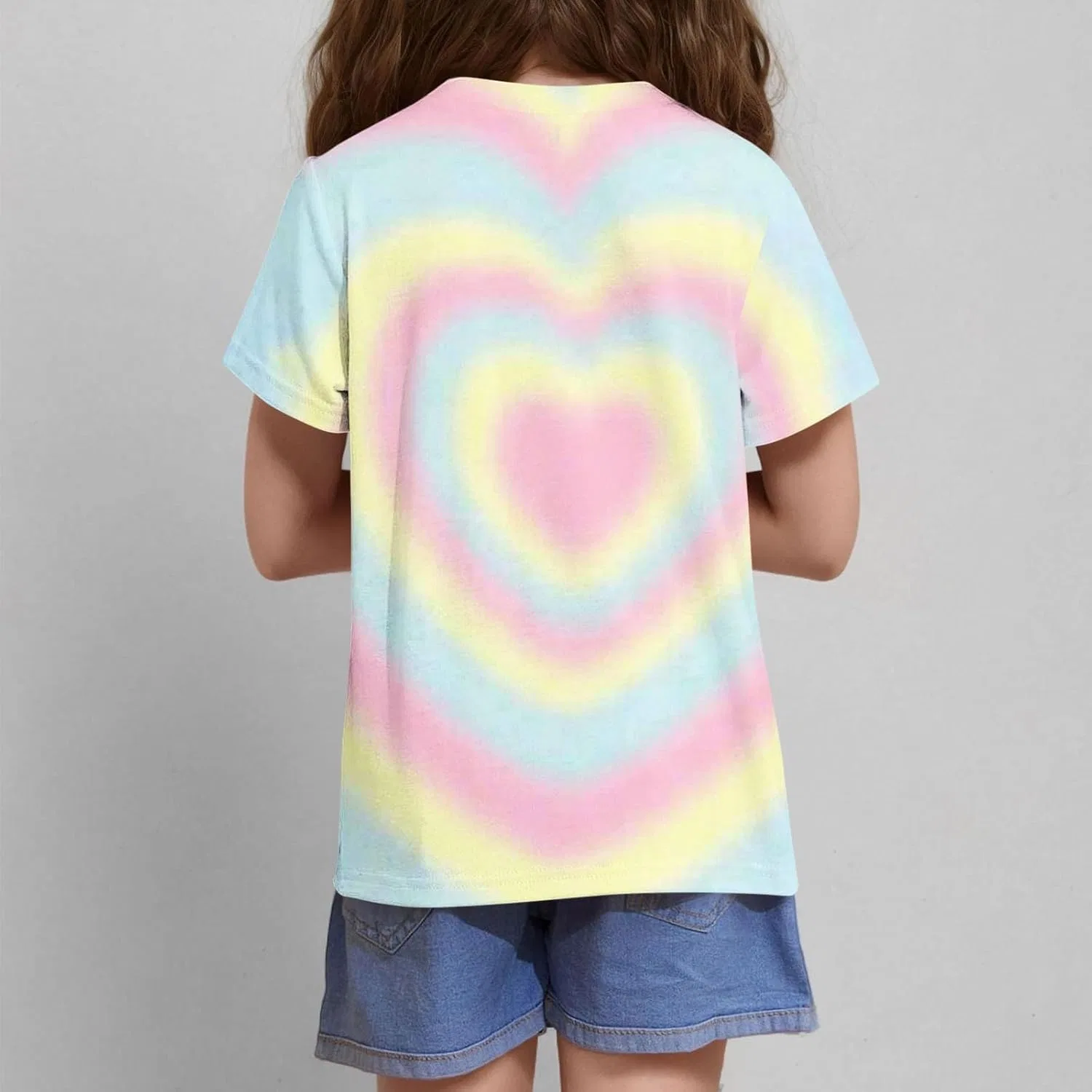 Футболка с графическим принтом и tie-dye, Zzalalana, жёлтая — фото 2