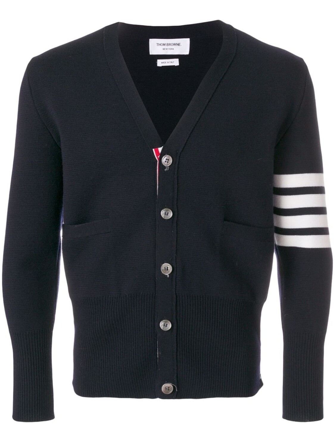 

Кардиган с 4 полосками 'Milano' Thom Browne, синий