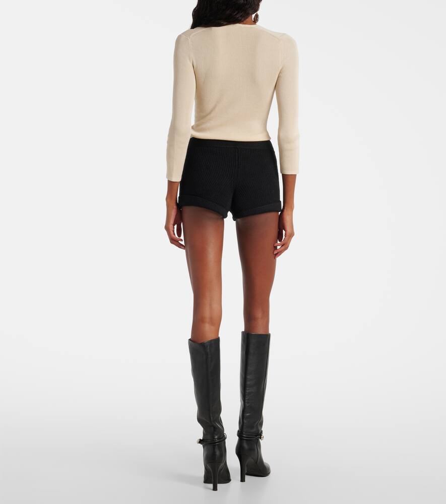 Шорты вязаные из смесовой шерсти Diha Isabel Marant, Black — фото 3