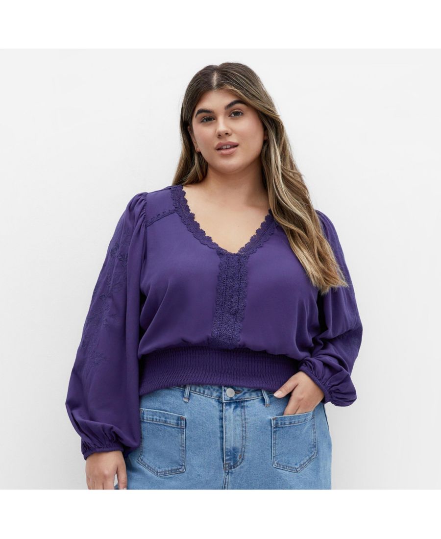 

Топ Frankie больших размеров CITY CHIC, Blue