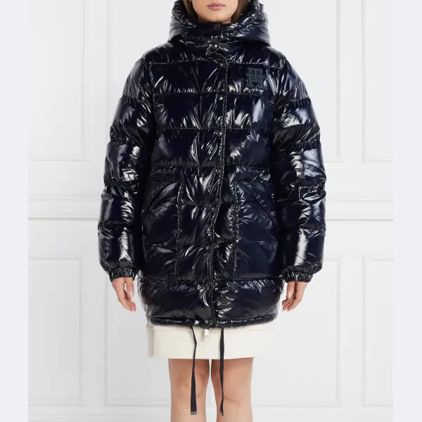 

Блестящий пуховик стандартного кроя Tommy Hilfiger, синий