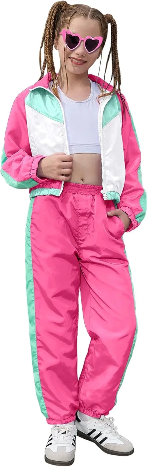 Спортивный костюм для девочек Perfashion, куртка и брюки, Hot Pink