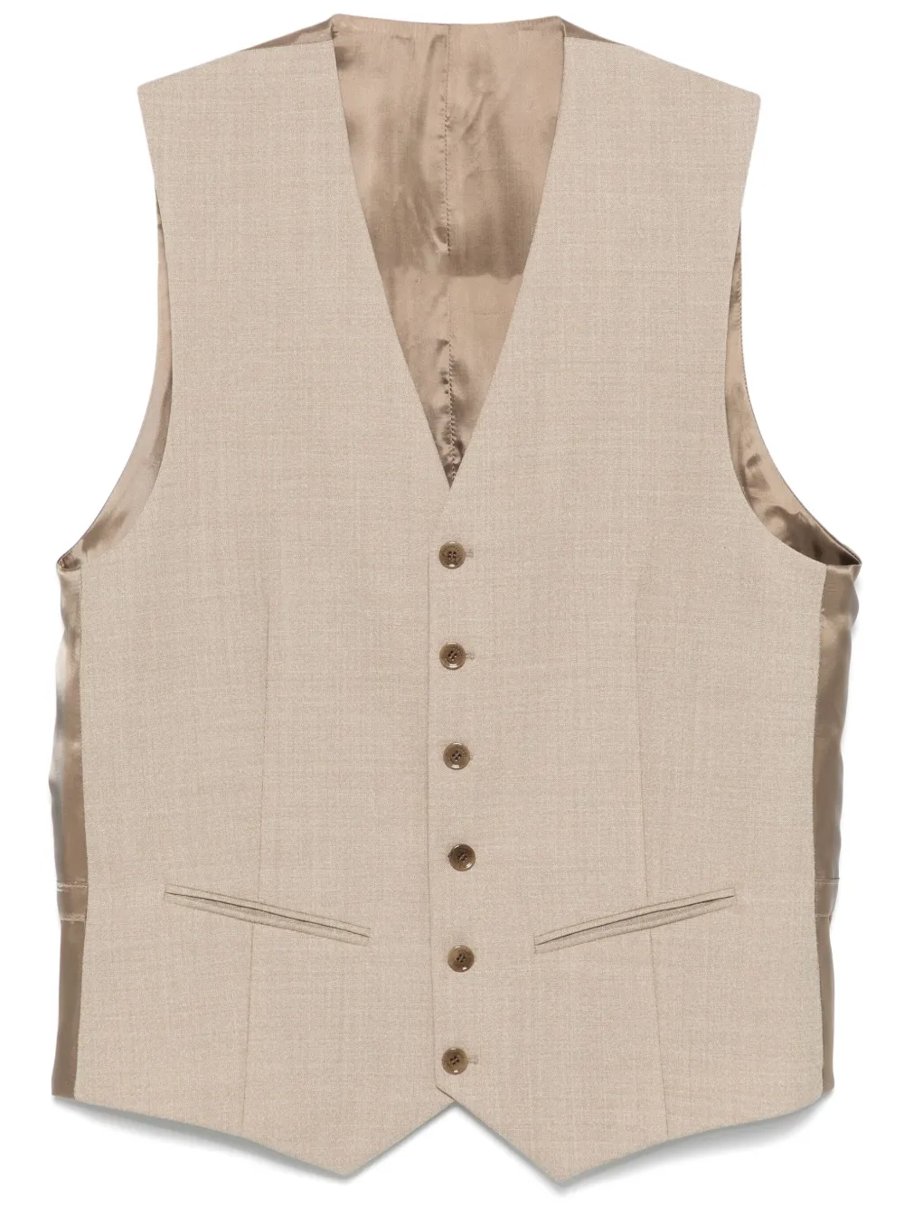 

Меланжевый жилет Fursac, бежевый