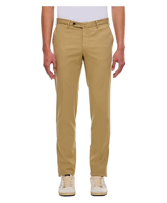 

Брюки чинос из эластичного хлопка Pt01, бежевый