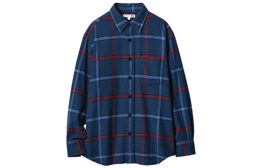 

Мужская рубашка UNIQLO, цвет Blue