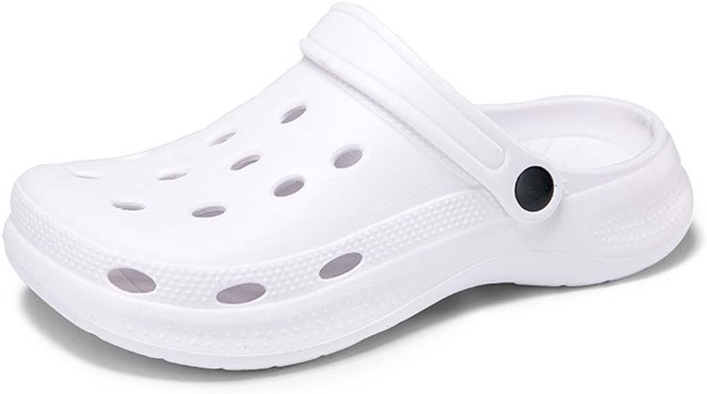 

Садовые сандалии HYDLONGR для мужчин и женщин, легкие, дышащие, быстро сохнущие пляжные тапочки, нескользящие мюли, сабо, белый