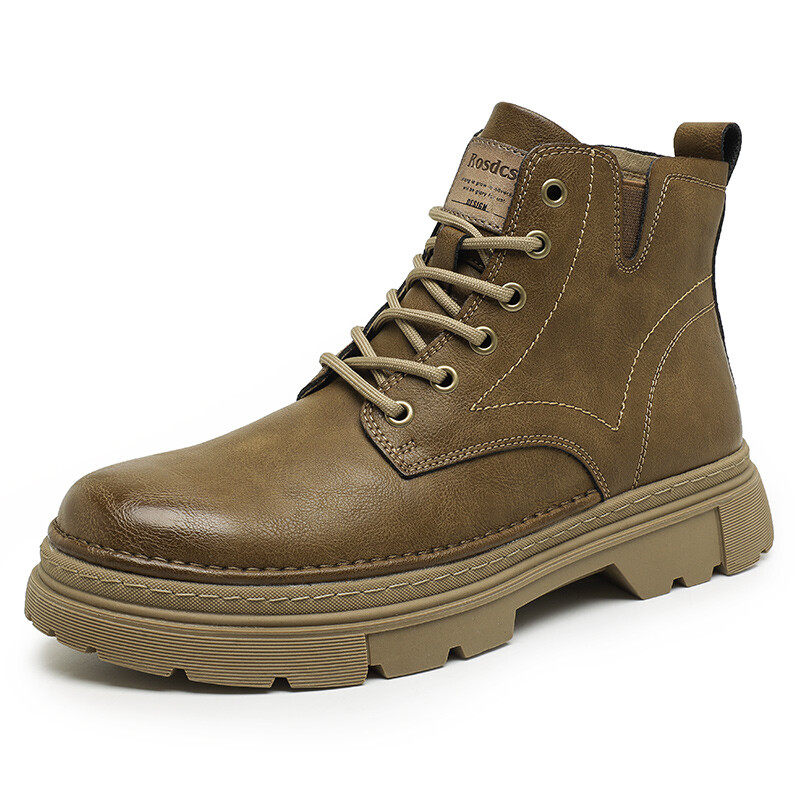 

Мужские ботинки Cahhrrn X Martin Boot Men Beige Weishibangwei