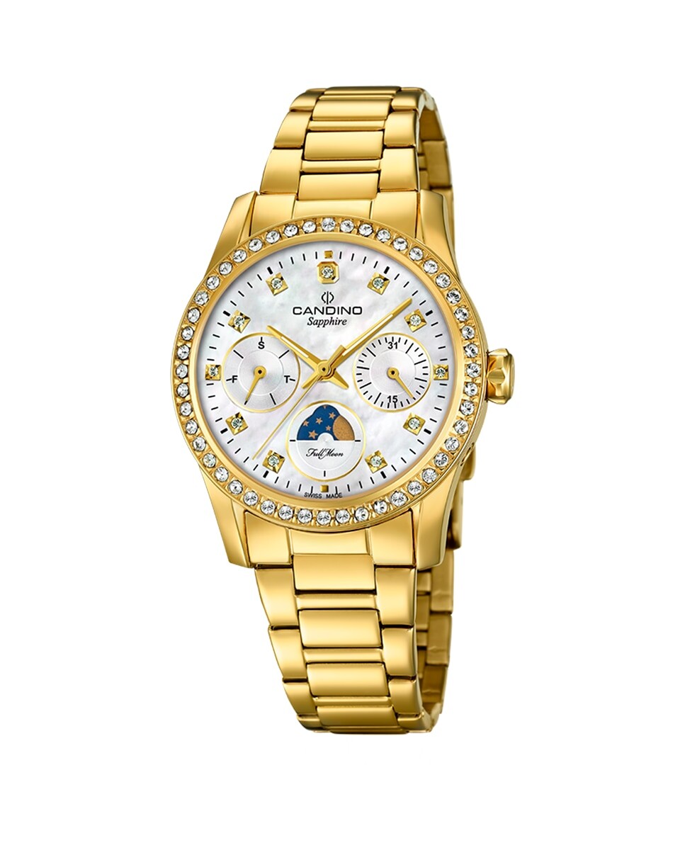 

C4689/1 Lady Casual женские часы из серебряной стали Candino, золотой