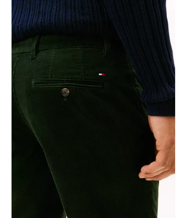 Вельветовые брюки-чинос Denton Straight fit Tommy Hilfiger, зеленый — фото 4