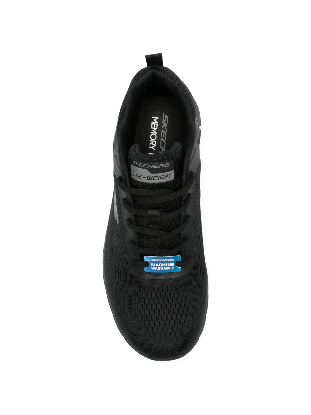 Отслеживайте более широкие кроссовки Skechers, черный — фото 4