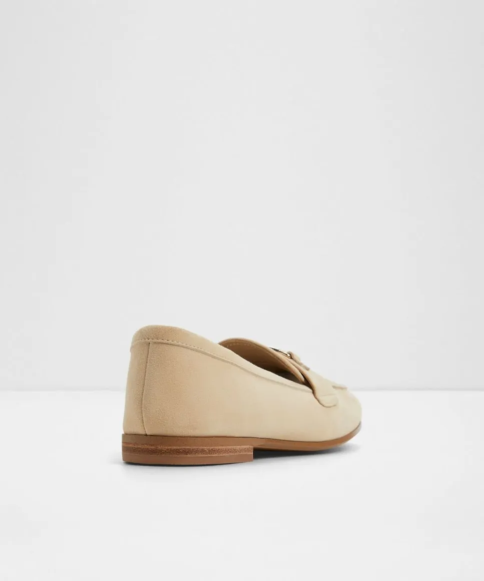 Женские кожаные мокасины с квадратным носком Aldo, бежевый — фото 2