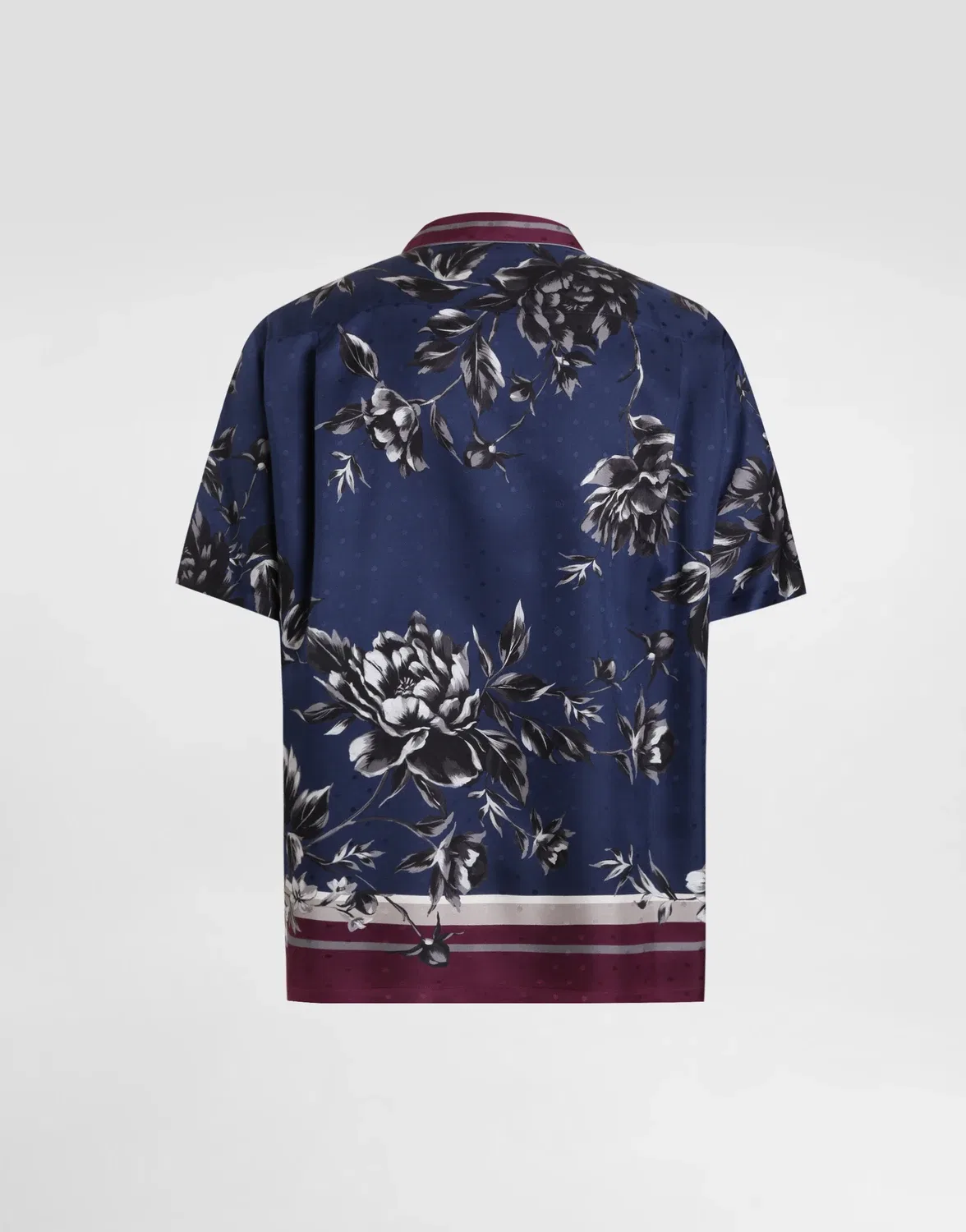 Гавайская твиловая рубашка с принтом пионы DOLCE & GABBANA, мультицвет — фото 2