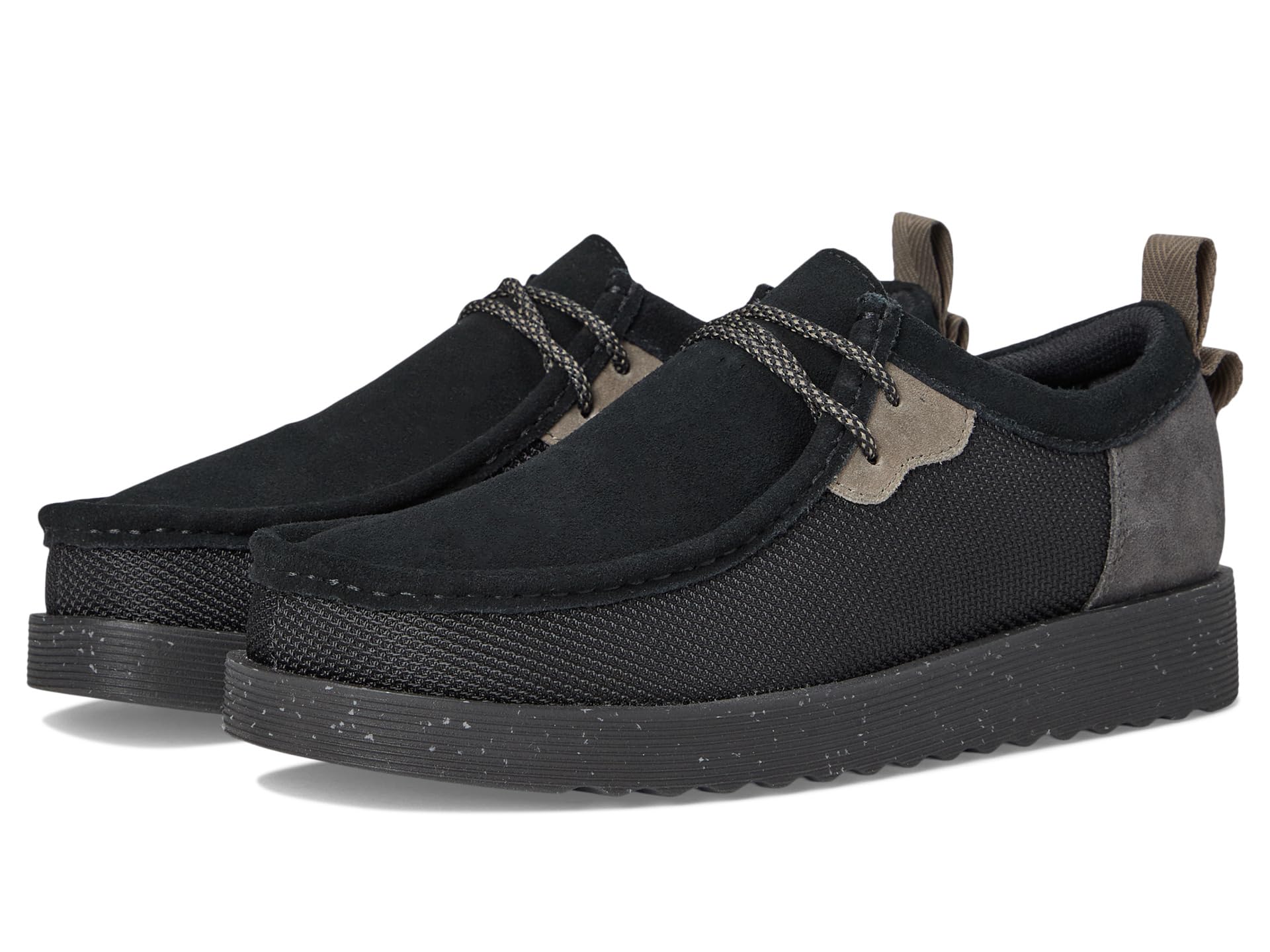 

Кроссовки Clarks Wallabee Future 2 Lo, цвет Black Combi Suede