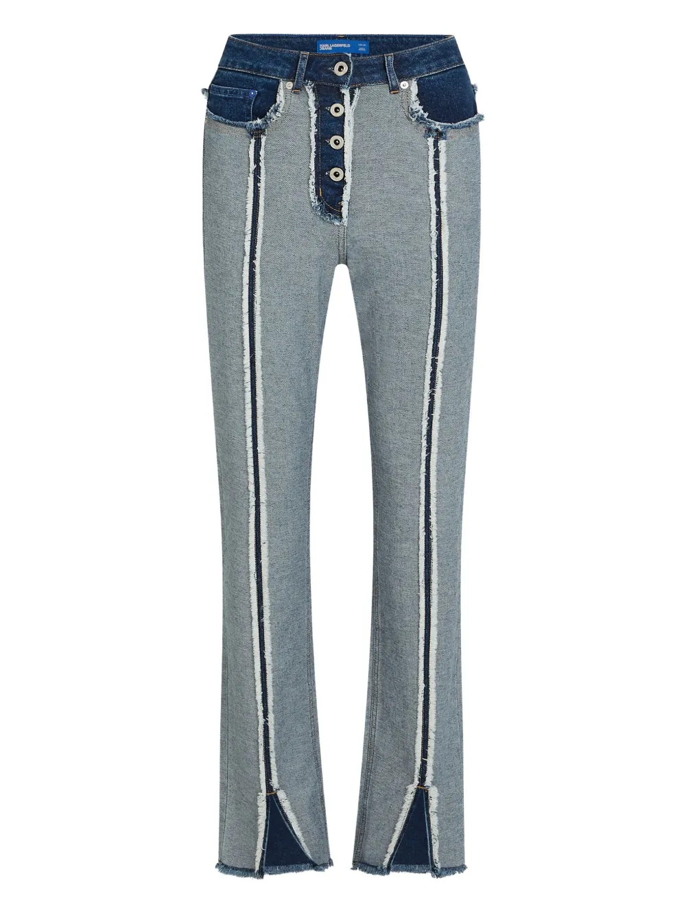 

Прямые джинсы с завышенной талией Karl Lagerfeld Jeans, синий