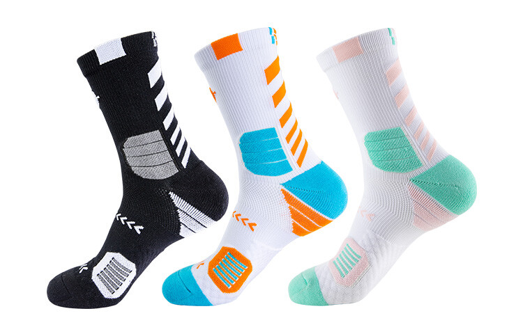 

Accurate Rigorer Носки унисекс RIGORER до середины икры, 5 пар (бело-серый + синий/белый/оранжевый + черно-белый + белый/зеленый/розовый + лунно-синий)