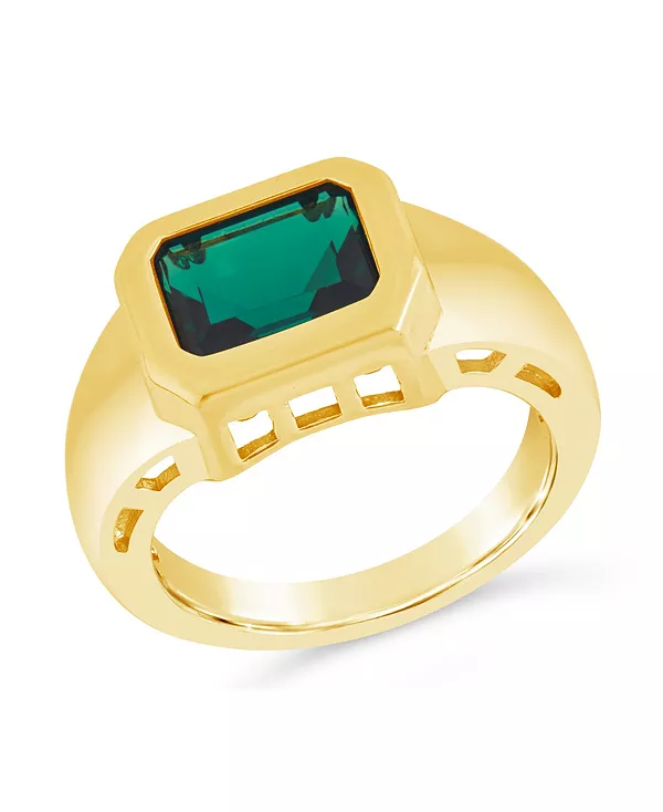 

Кольцо-Печатка Calder с кубическим цирконием Sterling Forever, gold