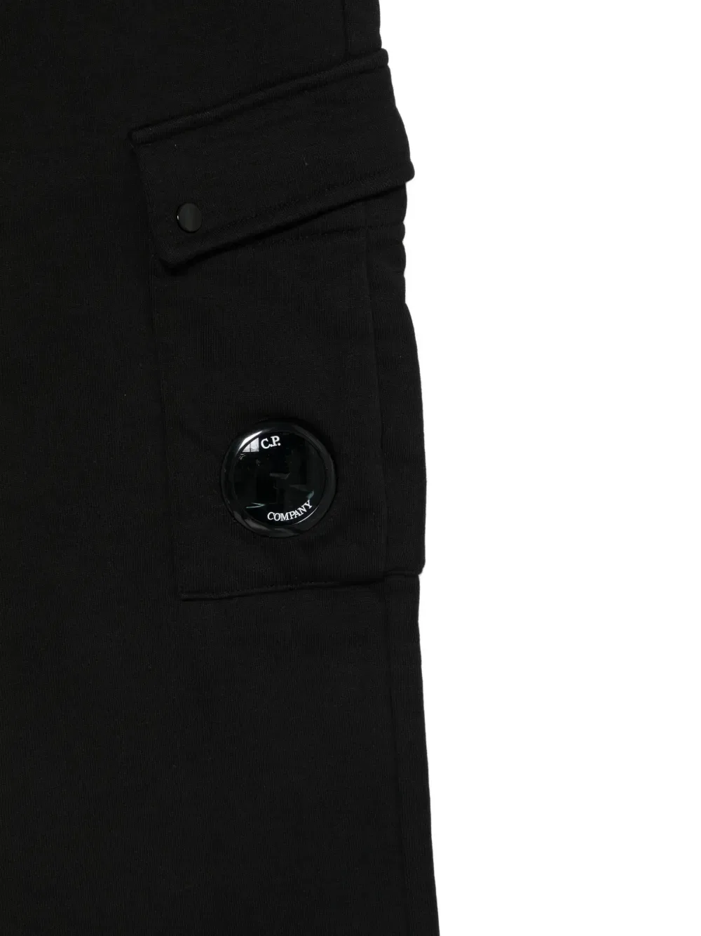 Спортивные брюки Lens-Detail с накладными карманами C.P. Company Kids, черный — фото 3