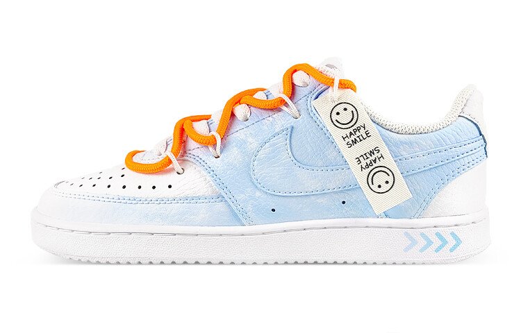 

Кроссовки Nike Court Vision 1 Skateboard Shoes Women's Low-Top White Blue/Orange