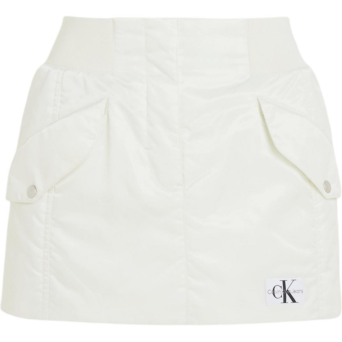 Calvin Klein Повседневная короткая юбка Europe Version женская светло-желтая — фото 3