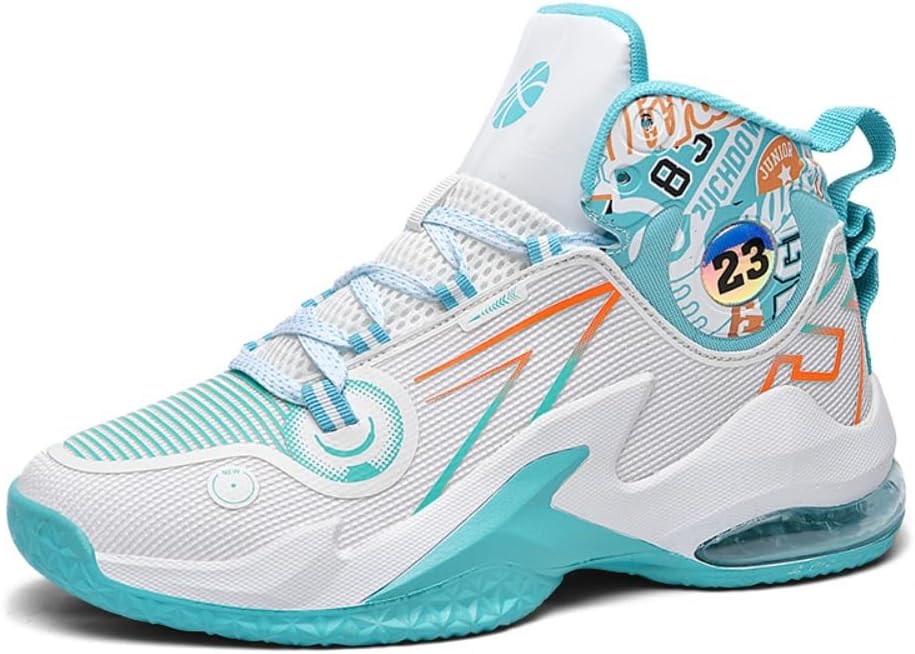 

Мужские спортивные кроссовки AshiLd, дышащие, повседневные, стильные для баскетбола и бега, Cyan