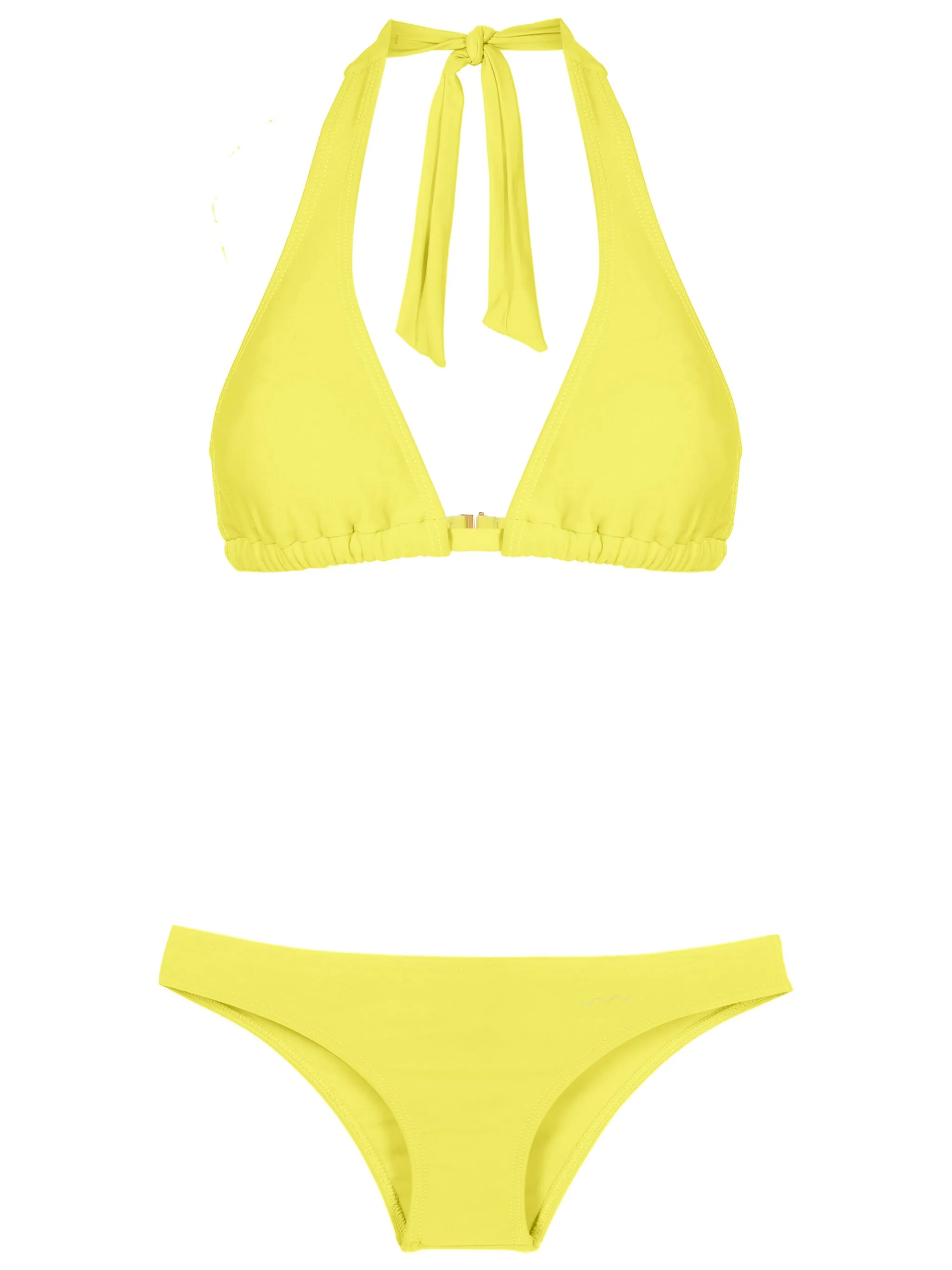 

Треугольное бикини с отложным воротником Amir Slama, желтый