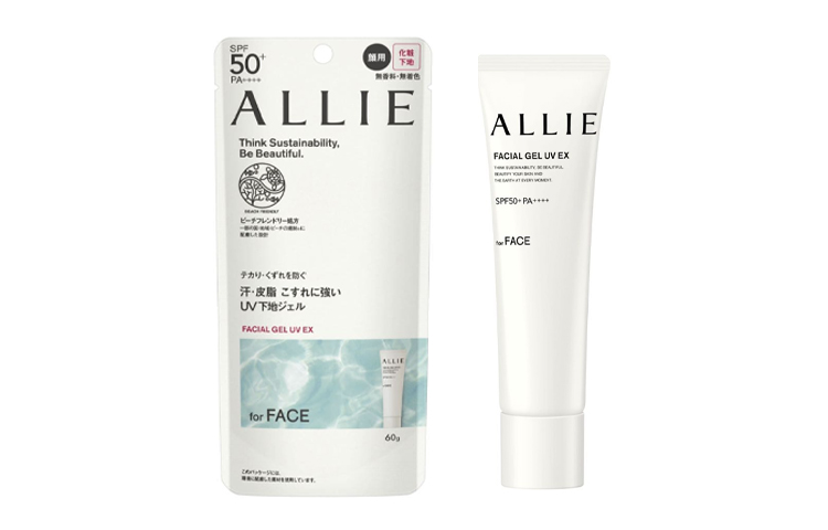 

UV Base EX солнцезащитный лосьон увлажняющий освежающий восстанавливающий waterproof and sweatproof SPF50+PA++++ 60g ALLIE